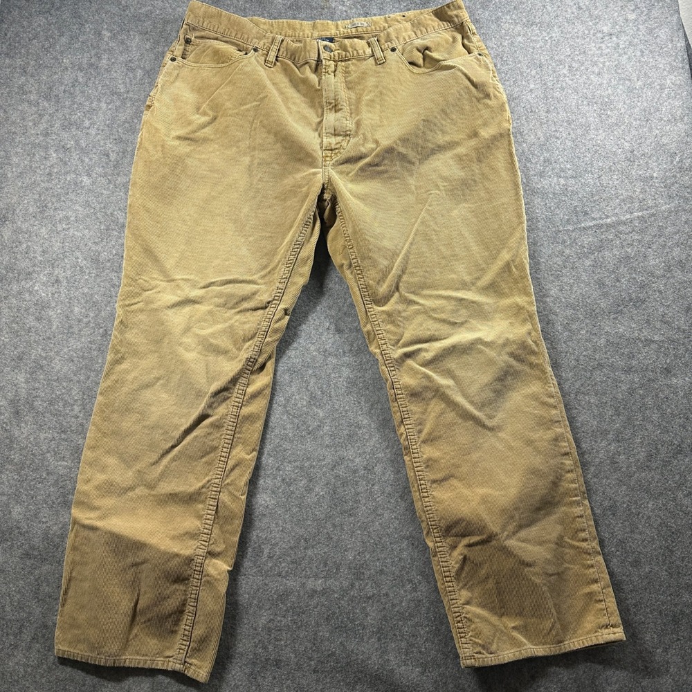 Polo Ralph Lauren Corduroy‎ Pants Mens 42x30 Tan Straight Leg 5-Pocket